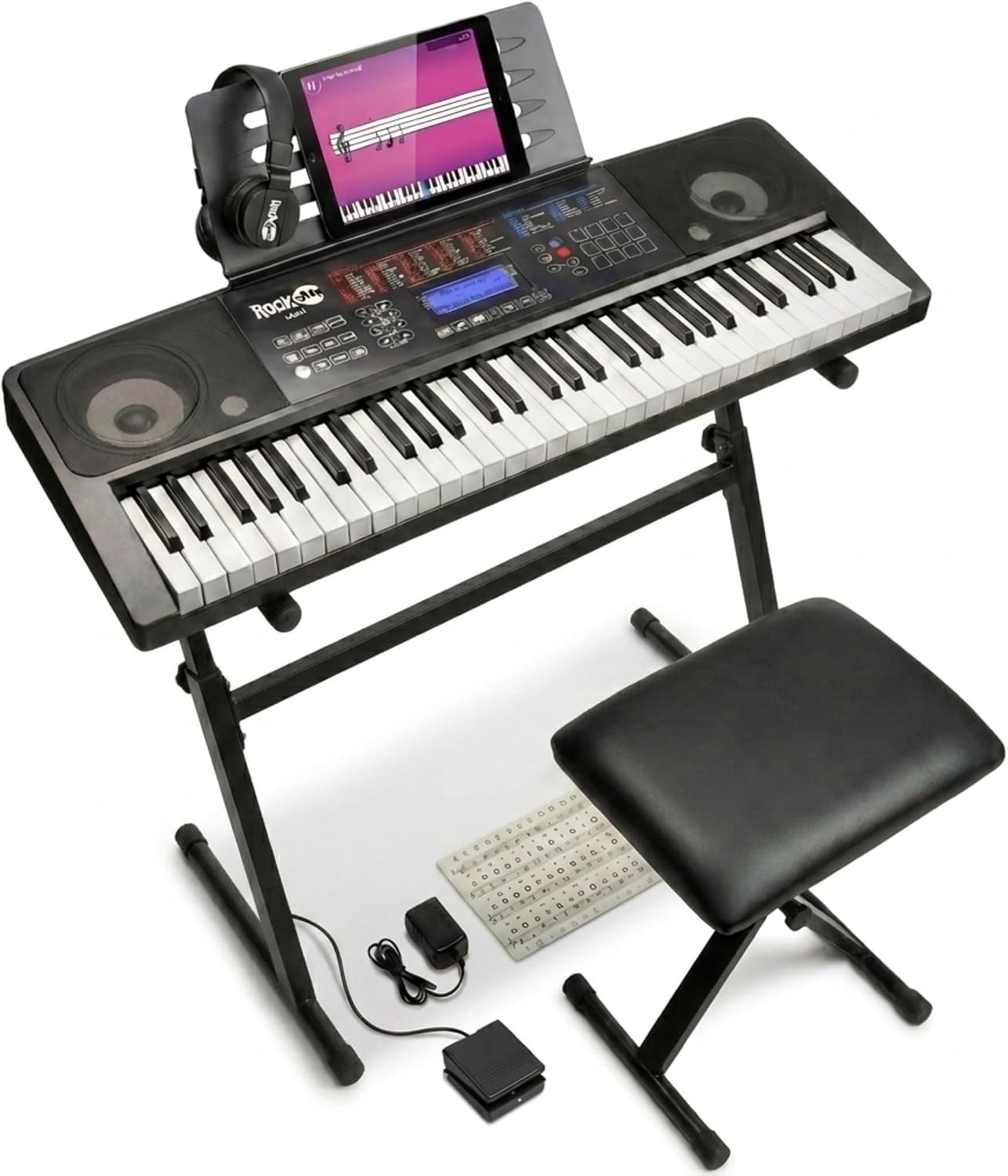 RockJam 61 Key Keyboard piano kit for Beginner