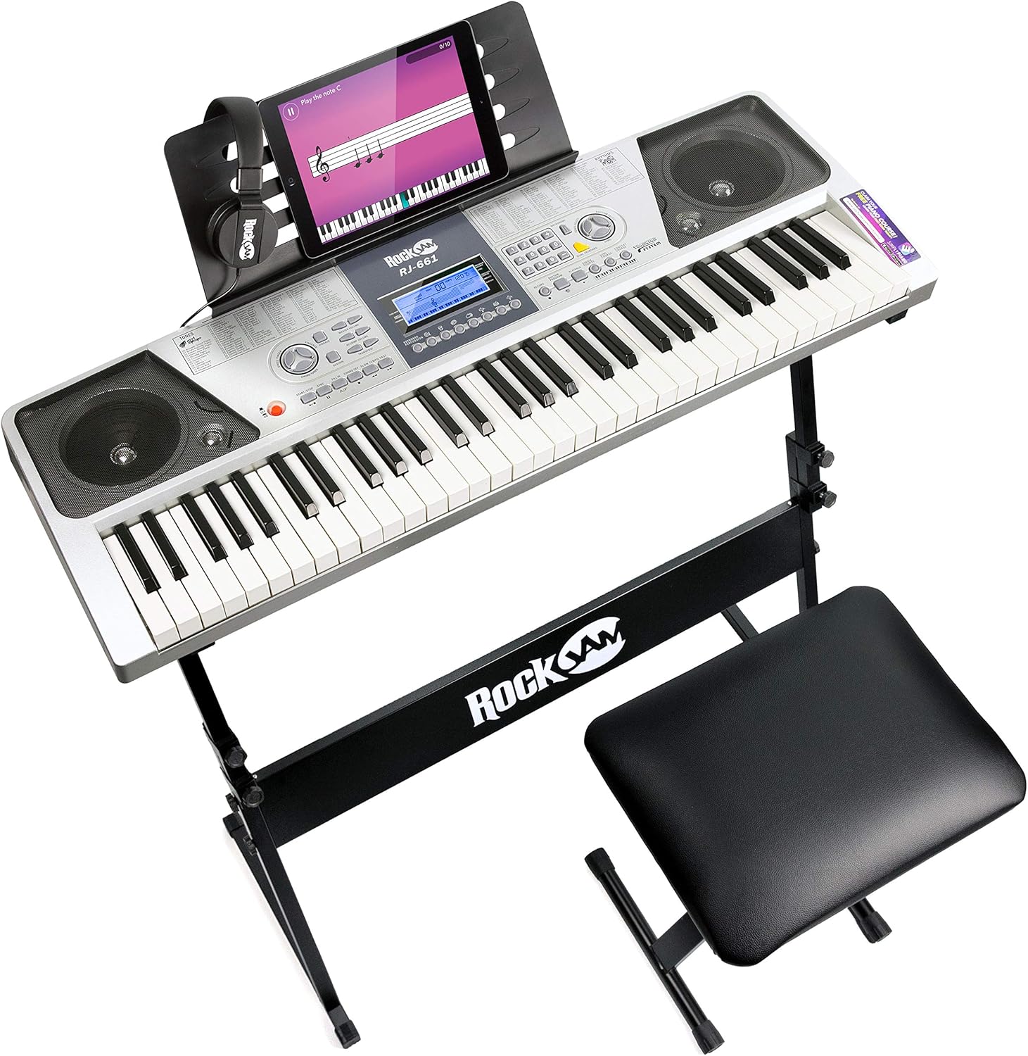 RockJam RJ661-SK 61-key keyboard piano SuperKit